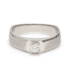 Platinum Solitaire Couple Rings JL PT 983