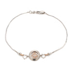 Load image into Gallery viewer, Platinum Rose Gold Heart Bracelet for Women JL PTB 745   Jewelove.US
