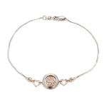 Load image into Gallery viewer, Platinum Rose Gold Heart Bracelet for Women JL PTB 745
