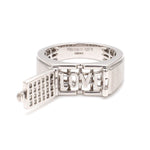 Load image into Gallery viewer, Designer 18K White Gold with Diamond Princess Cut Ring with a Openable Secret Message for Men JL PT 1009

