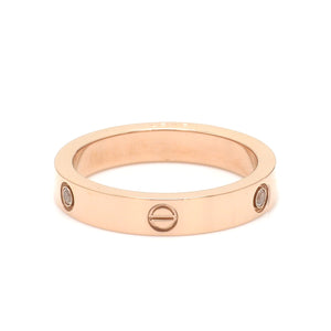 platinum rose gold women's ring JL AU 1167-M