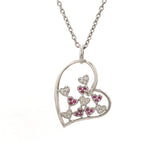 Load image into Gallery viewer, Platinum Ruby Heart Pendant with Diamond for Women JL PT P 18023   Jewelove.US
