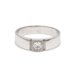Load image into Gallery viewer, Customised 0.25 cts. Single Diamond Platinum Ring for Men SJ PTO 311-Z   Jewelove

