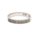 Load image into Gallery viewer, 3mm Customised Fingerprint Platinum Rings JL PT 270 - 3mm   Jewelove.US
