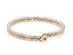 Load image into Gallery viewer, Japanese 2-row Platinum &amp; Rose Gold Bracelet for Women with Diamond Cut Balls JL PTB 767   Jewelove.US
