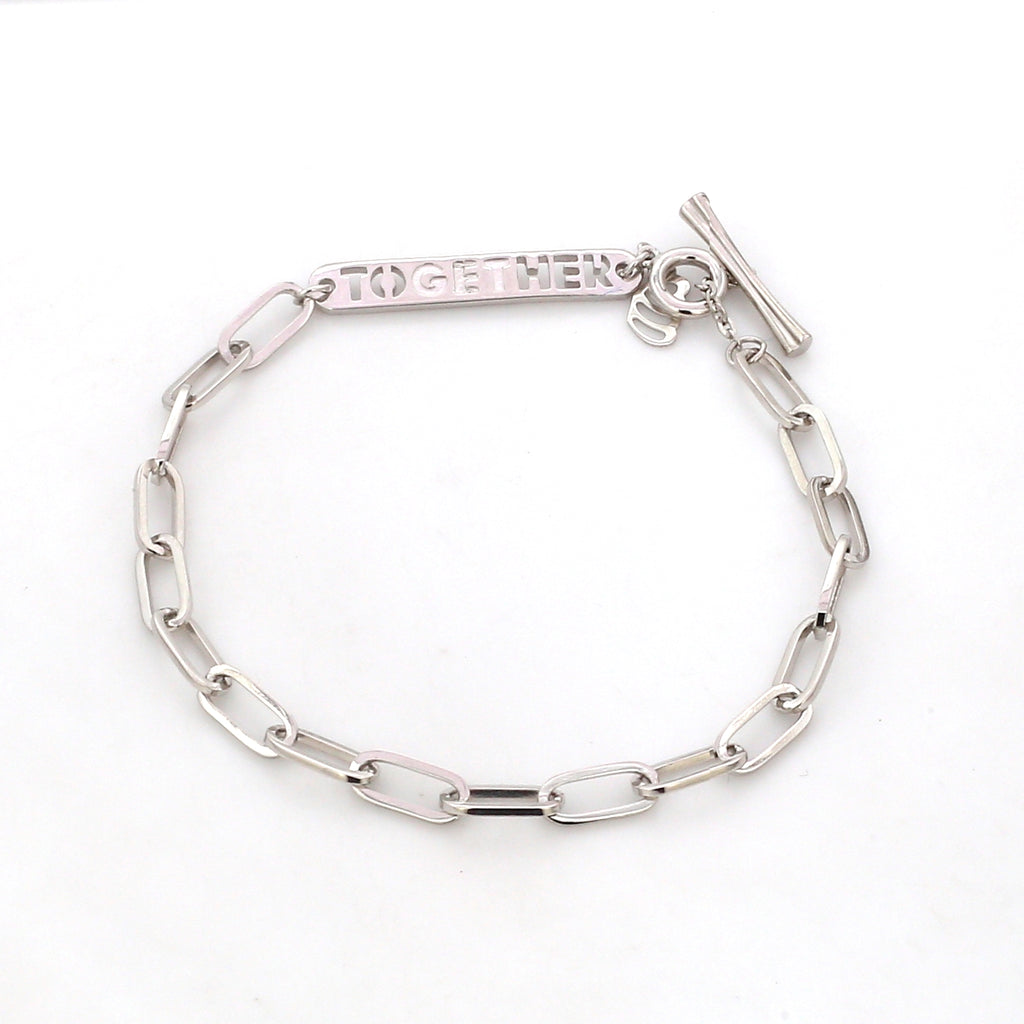 Japanese Platinum 4 mm Links Bracelet for Women JL PTB 1158   Jewelove.US