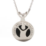 Load image into Gallery viewer, Platinum with Enamel Save the Children Pendant JL PT P 306   Jewelove.US

