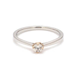 Load image into Gallery viewer, 23 Pointer Platinum Rose Gold Ring for Women JL PT 1146   Jewelove.US
