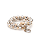 Load image into Gallery viewer, Japanese 2 Row Flexible Platinum Rose Gold Fusion Ring with Diamond Cutting JL PT 1021
