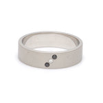 Load image into Gallery viewer, Customised Platinum White &amp; Black Diamond Ring for Men JL PT 1140   Jewelove.US
