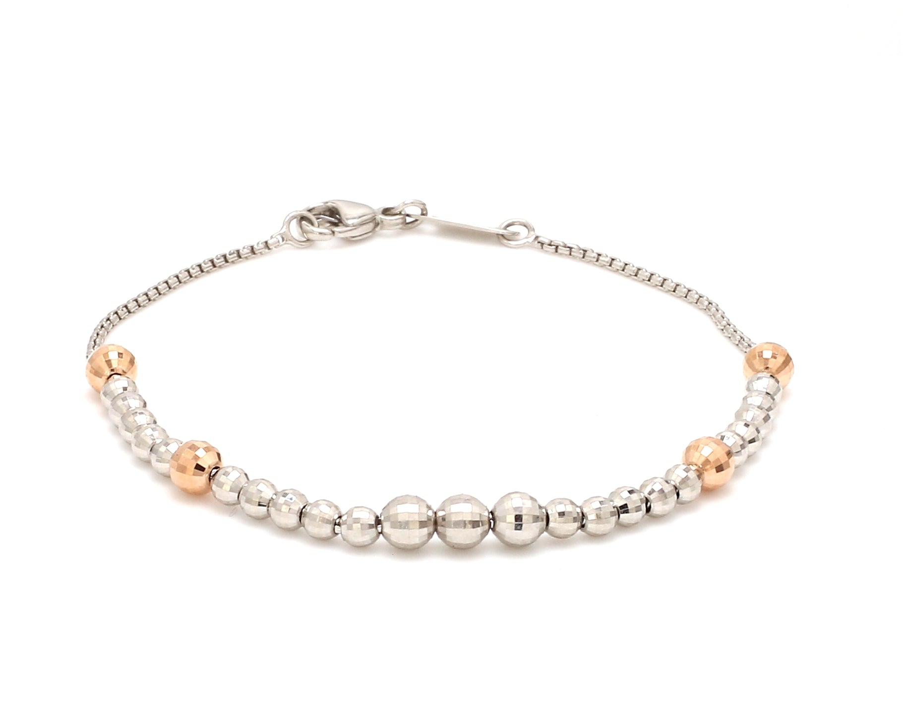 Platinum Evara | Rose Gold Bracelet for Women JL PTB 826   Jewelove.US