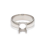 Load image into Gallery viewer, Platinum 4 Prong  Mounting Ring for Men JL PT 1220-M   Jewelove.US
