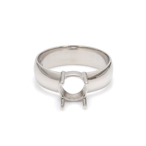 Platinum 4 Prong  Mounting Ring for Men JL PT 1220-M   Jewelove.US