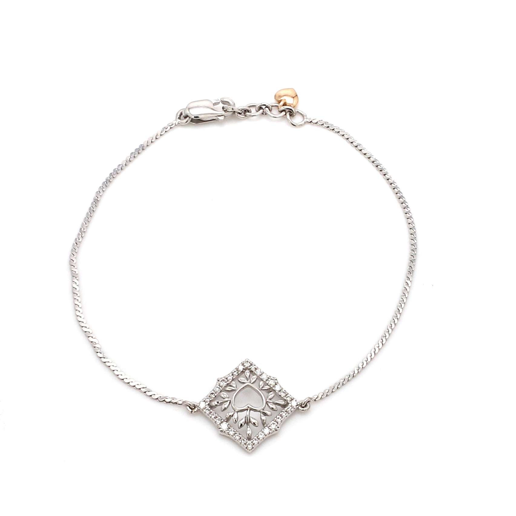 Platinum Diamond Bracelet for Women JL PTB 744