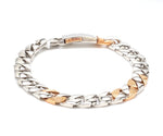 Load image into Gallery viewer, Designer Platinum &amp; Rose Gold Bracelet for Men JL PTB 752
