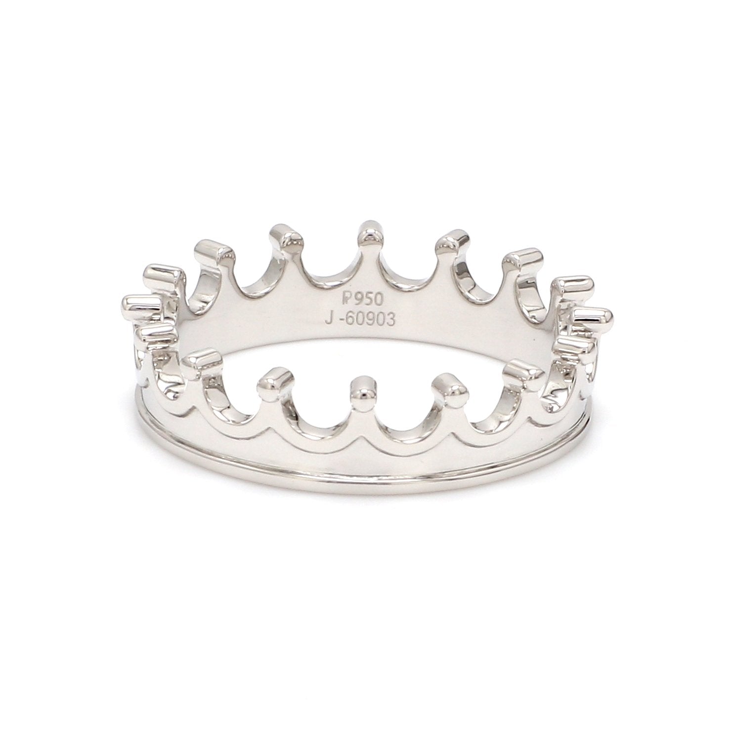 Customised Plain Platinum Ring JL PT 951
