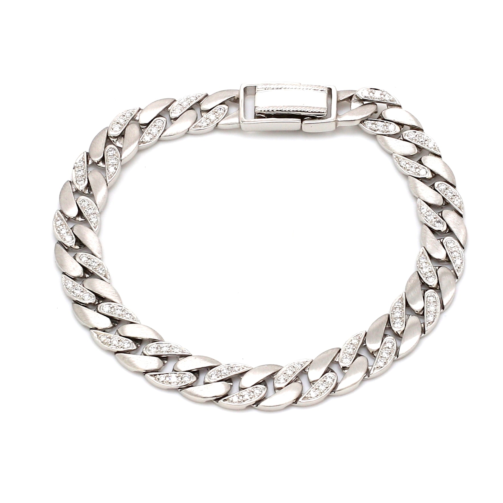 Men of Platinum | Heavy Platinum Diamond Cuban Bracelet JL PTB 1099   Jewelove.US