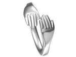 Load image into Gallery viewer, Platinum Hug Unisex Ring JL PT 938   Jewelove.US
