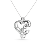 Load image into Gallery viewer, Designer Platinum Heart Diamond Pendant for Women JL PT P LC946   Jewelove.US
