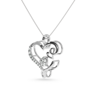 Designer Platinum Heart Diamond Pendant for Women JL PT P LC946   Jewelove.US