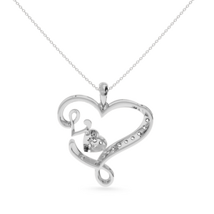 Designer Platinum Heart Diamond Pendant for Women JL PT P LC946   Jewelove.US